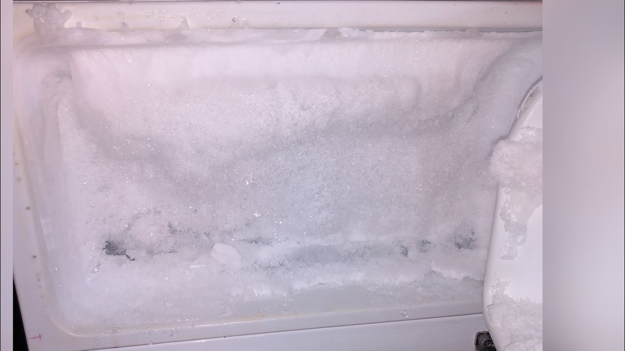 Breaking down freezer frost ice