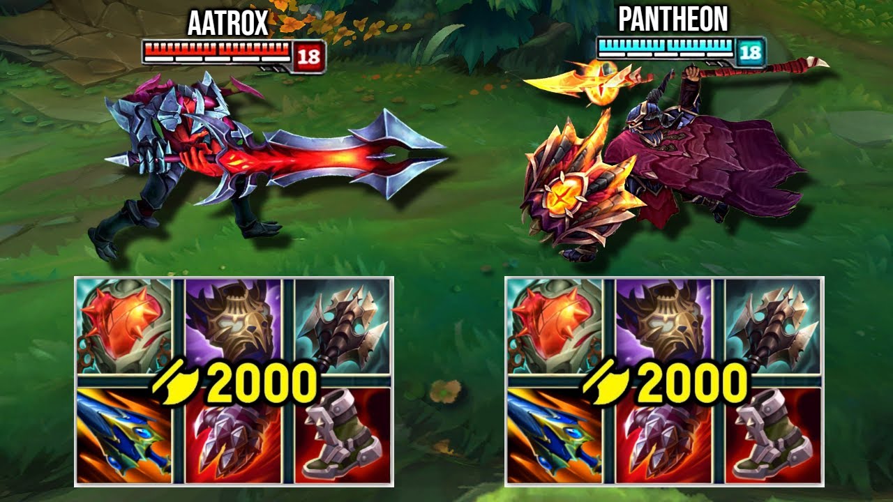 2000 AD PANTHEON vs  AATROX FULL BUILD FIGHTS & Best Moments!