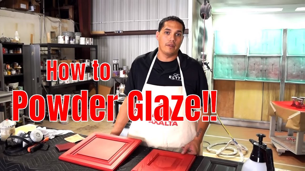 How to powder glaze cabinets and furniture
