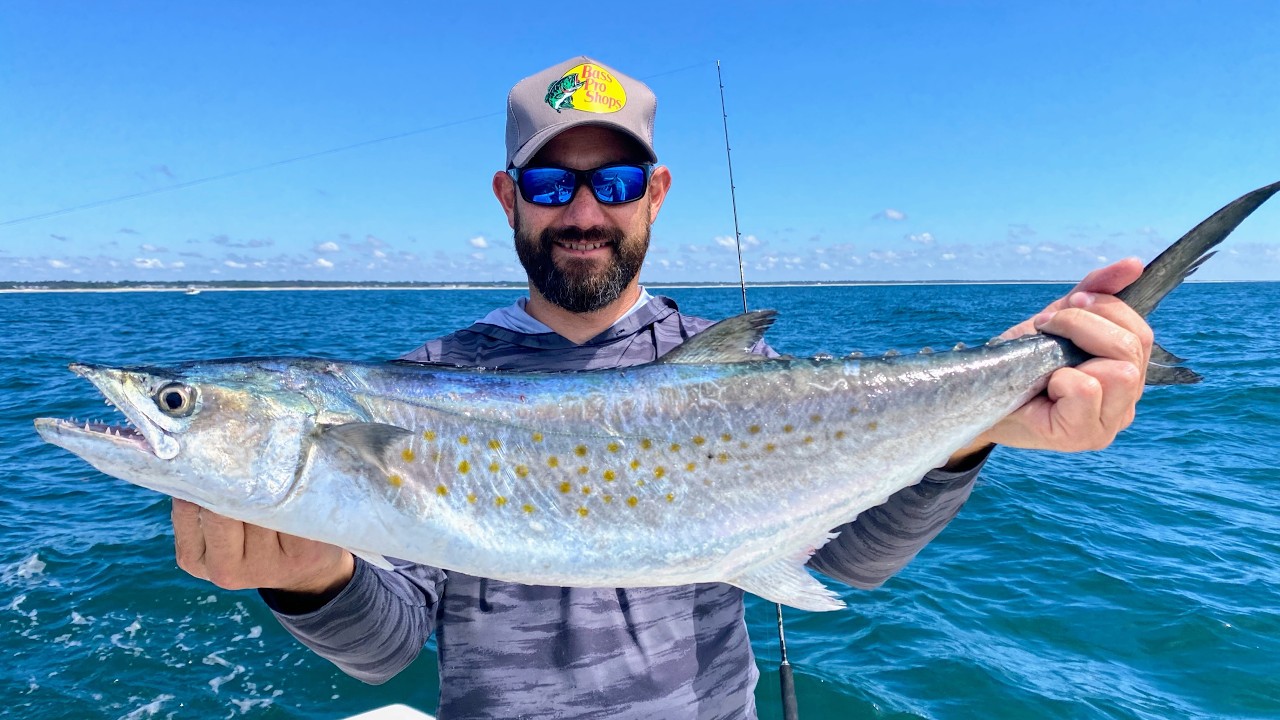 INSANE! Biggest Spanish Mackerel we’ve ever Caught on Live Bait – Wrightsville Beach NC