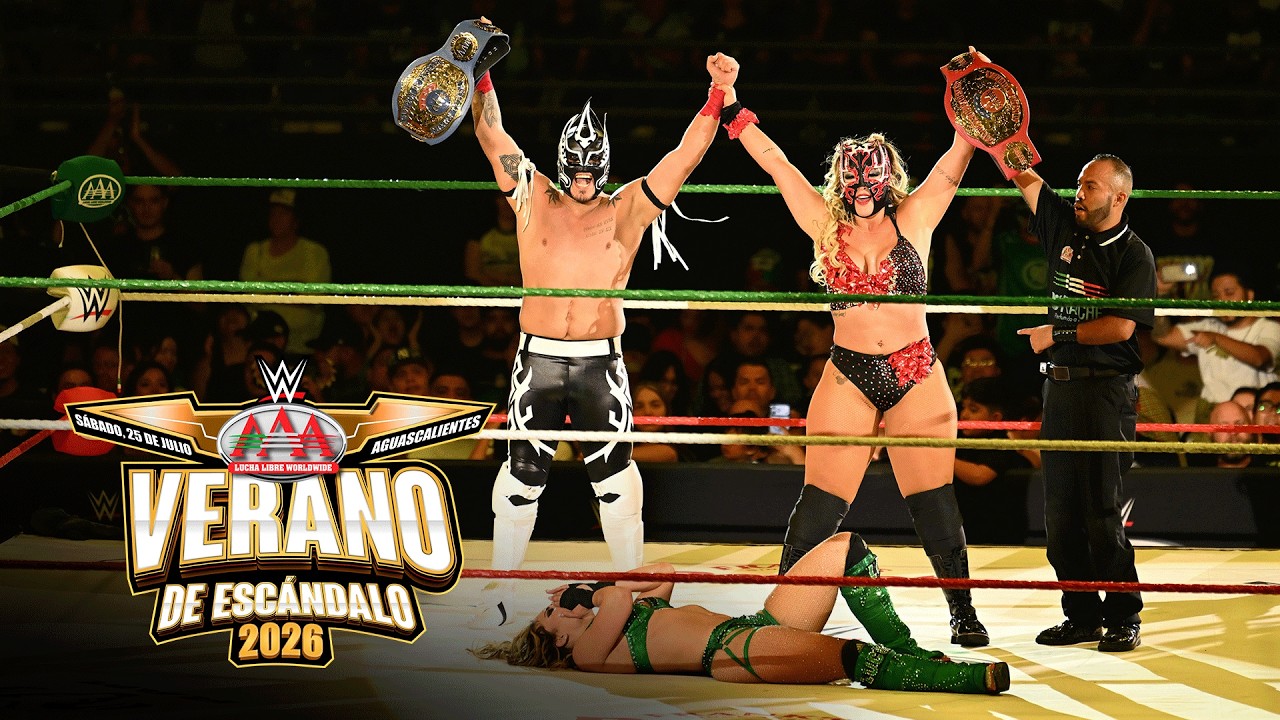 La Hiedra & Laredo Kid capture Mixed Tag Team Title: AAA Verano de Esc&aacute;ndalo highlights