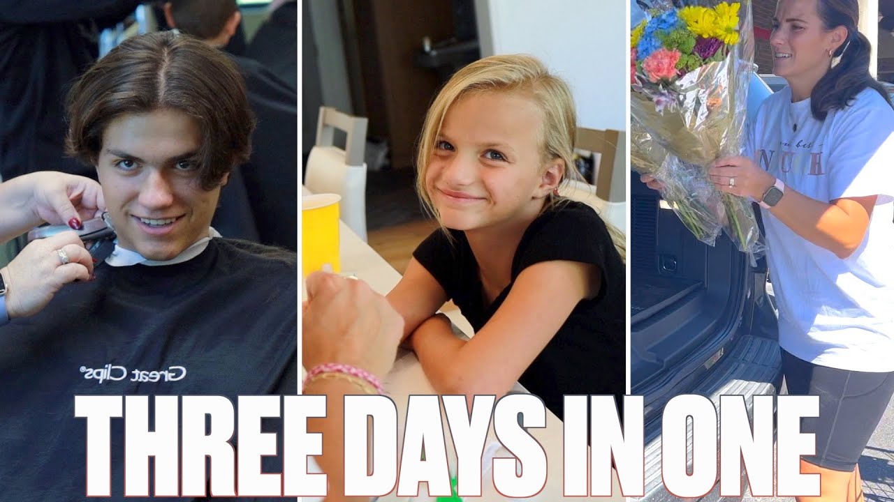 GETTING READY FOR HAZY'S BIG DAY, OUR LAST FAMILY VACATION AND GOING BACK TO SCHOOL IN THE SAME DAY!