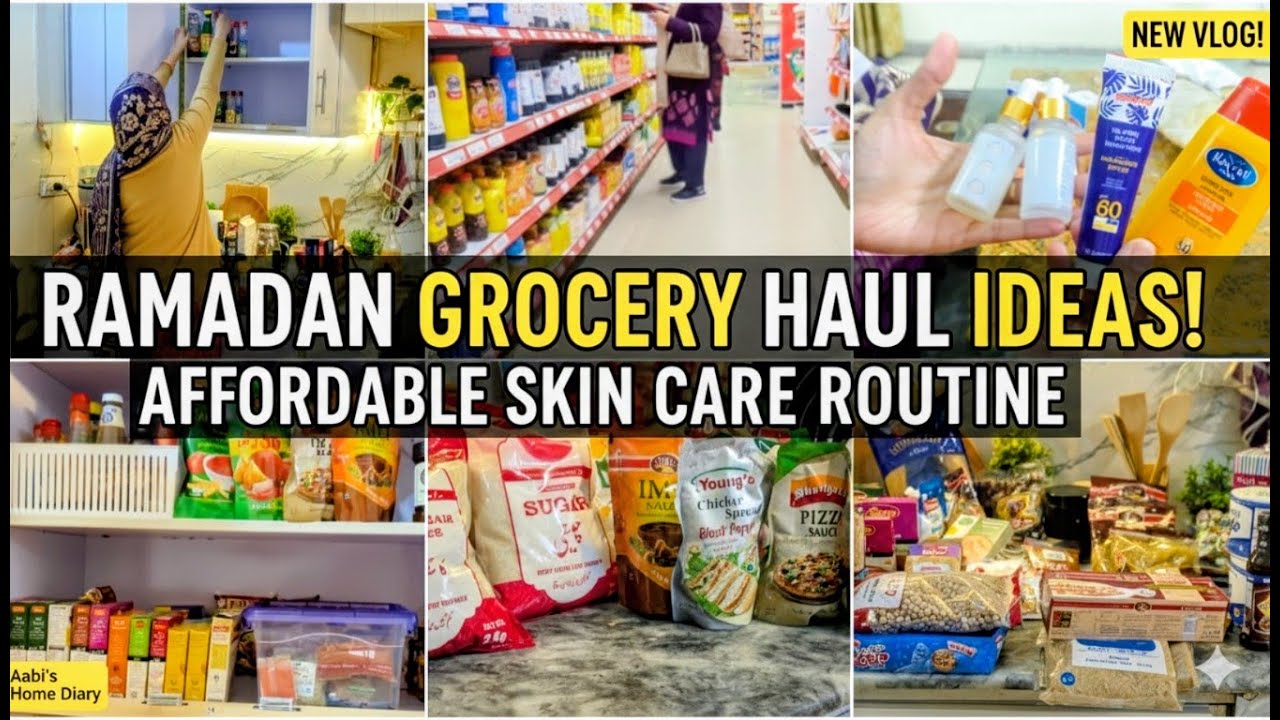 Ramadan Grocery Haul Ideas & Reset Routine | Affordable Skincare Haul | Daily Mom Vlog