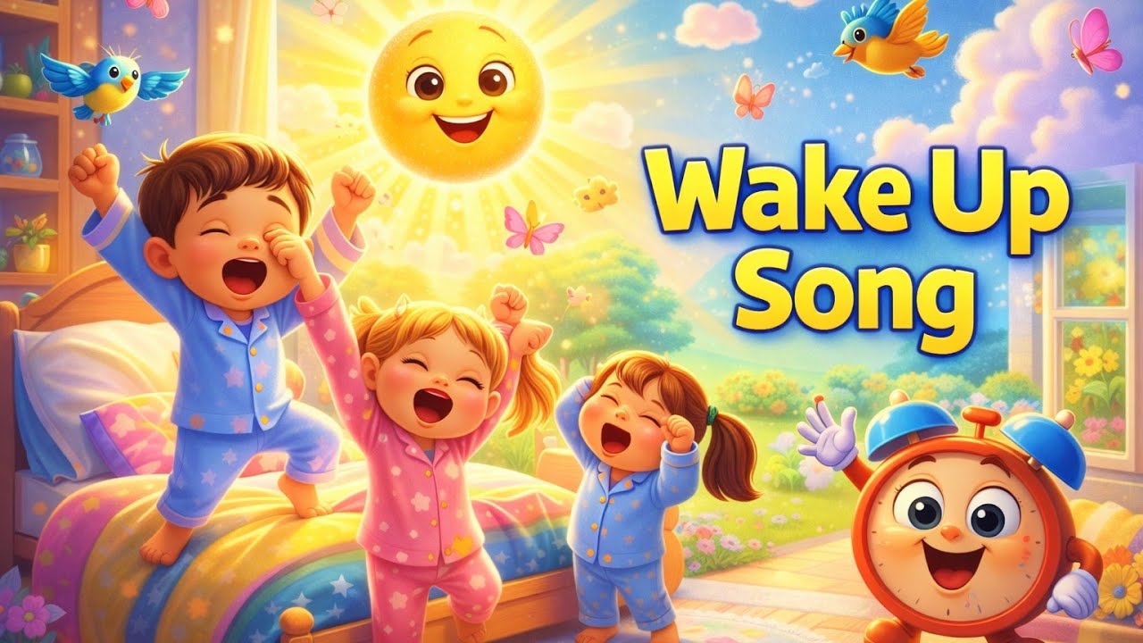 🌈Morning 🌅 Wakeup Rhyming Song#cartoon #rhymes #viral#subscribe#learning#song #trending #viralvideo 