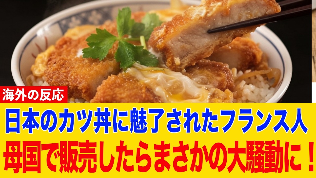 【衝撃】フランス人女性が日本人から学んだ“カツ丼”を母国のレストランで提供した結果… まさかの大騒動に【海外の反応】