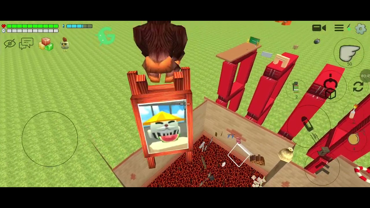 Проходим паркур с моим новым участником в чикен ган 