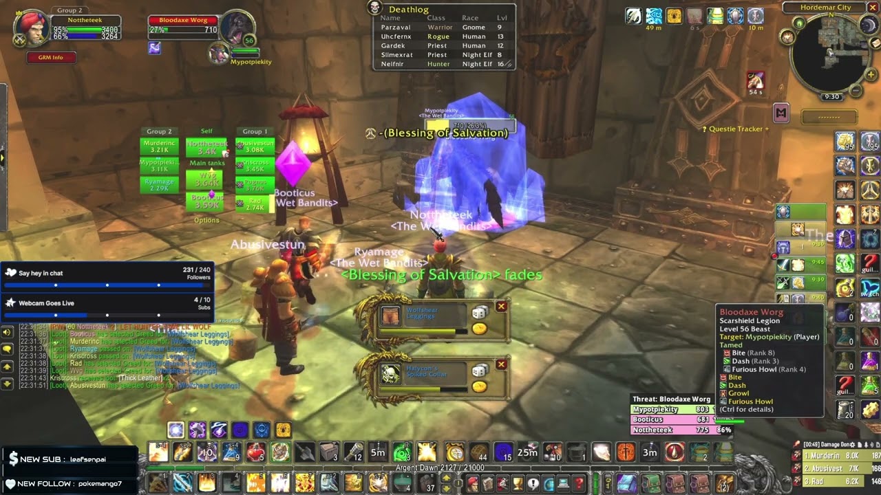 Big Bad Booti On Duty   Poly OP   Hunter Tame LBRS   Doomhowl Hardcore Classic WoW