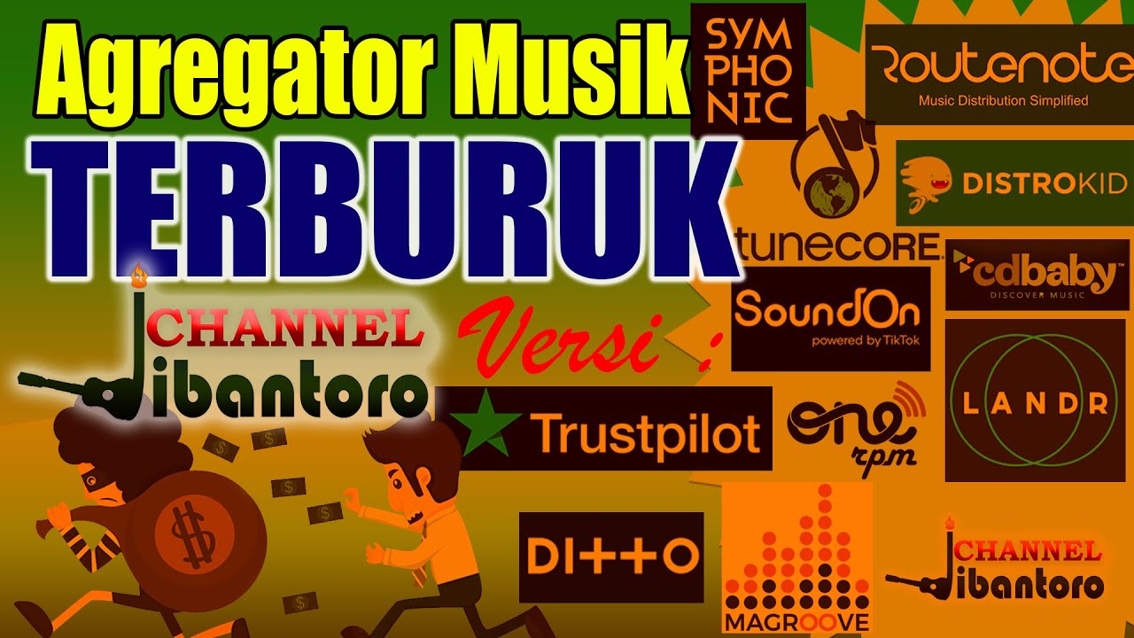 Agregator Musik terburuk Versi Trust Pilot review Ditto CD baby SoundOn Tunecore Magroove Symphonic