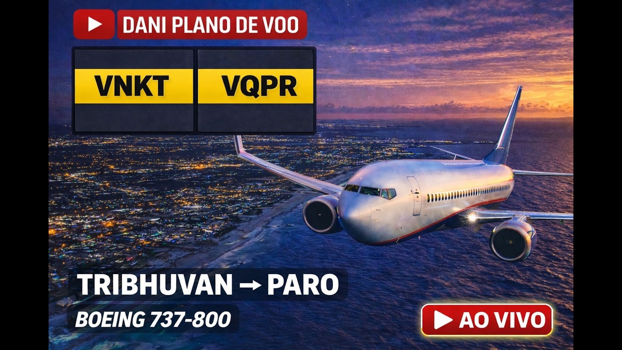 🔴 (FS2024 2K) VNKT Kathmandu - VQPR Paro Butão | B738: Voo MUITO PERIGOSO! 🔴