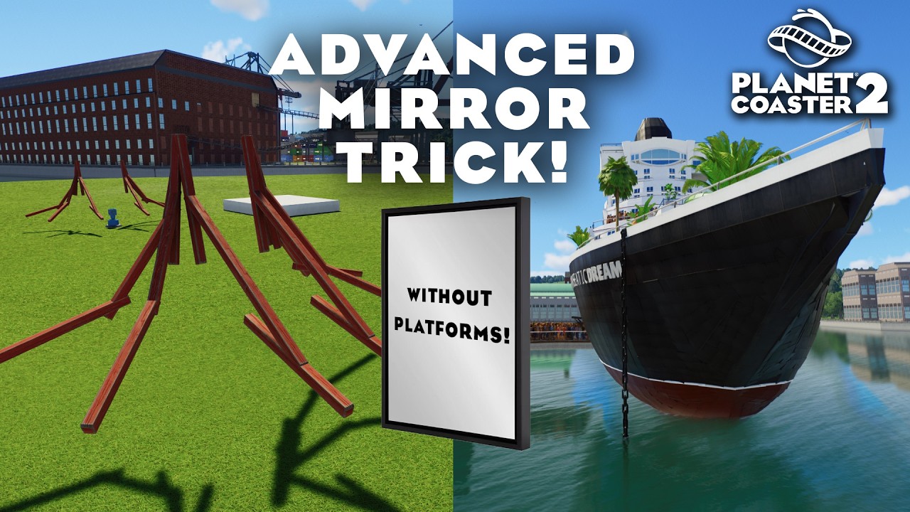 Mirror EVERYTHING - Advanced MIRROR Tutorial Planet Coaster 2