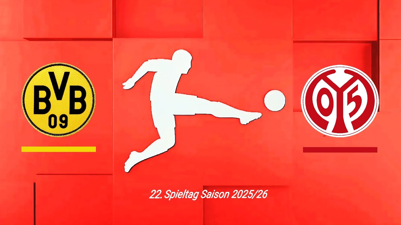 Borussia Dortmund - FSV Mainz 05 22.Spieltag Saison 2025/26 PES2018 Prognose