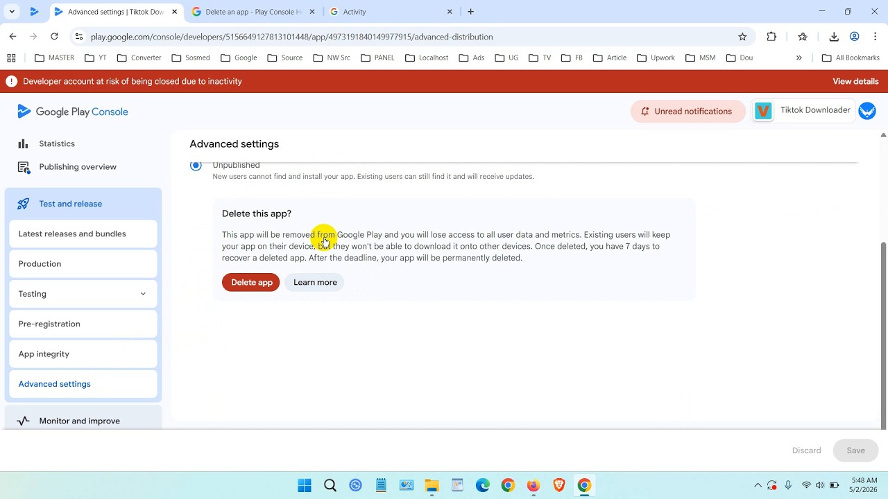 How to Delete Android App on Google Developer Console 2026