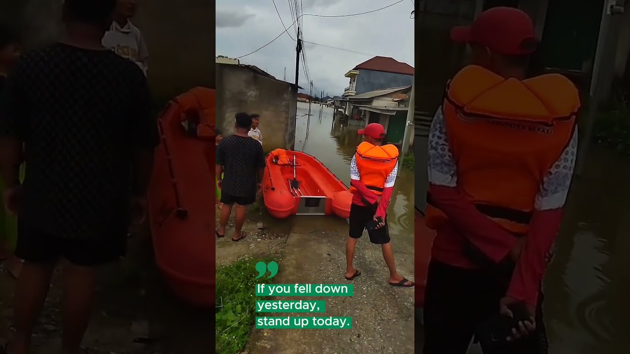 Jika kamu terjatuh kemarin bangkitlah hari ini💪