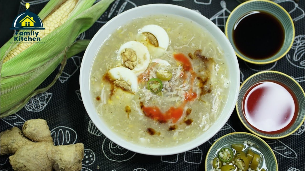 Perfect Chicken Corn Soup With Green Chili Sauce Recipe by Family kitchen