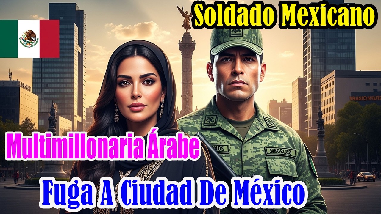 Soldado mexicano cambia la vida de una multimillonaria árabe y ella huye a Ciudad de México ya libre