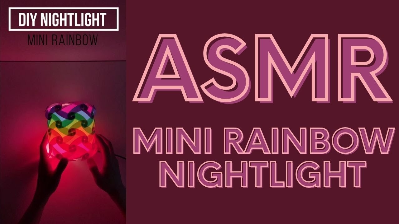 ASMR DIY Nightlight - Making a 54 pcs Mini Rainbow Nightlight