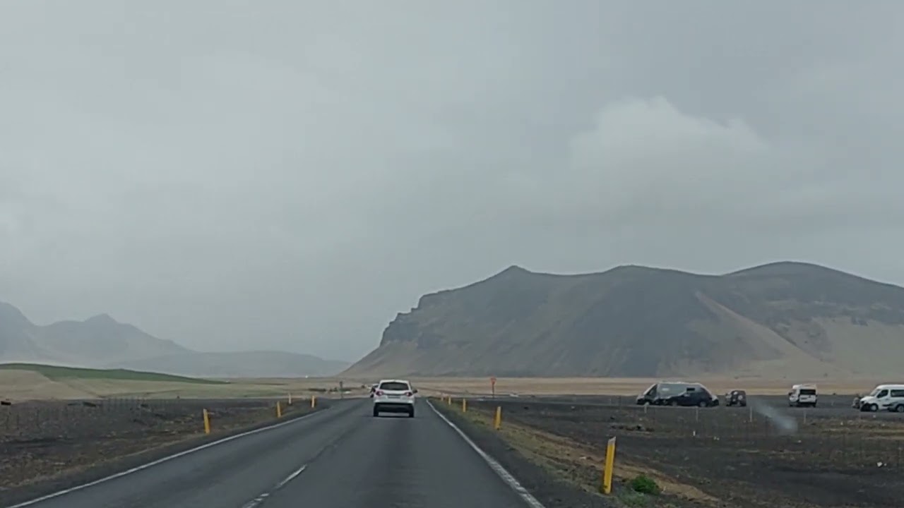 Driving to Plane Wreck, Iceland