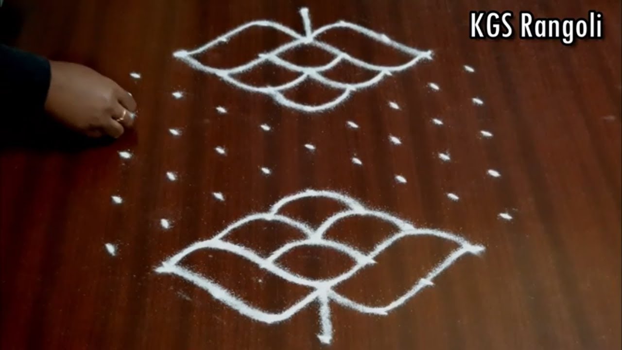 Simple & Easy Rangoli Designs | Step By Step Flower Kolam | Make Rangoli | KGS Rangoli | Kolam