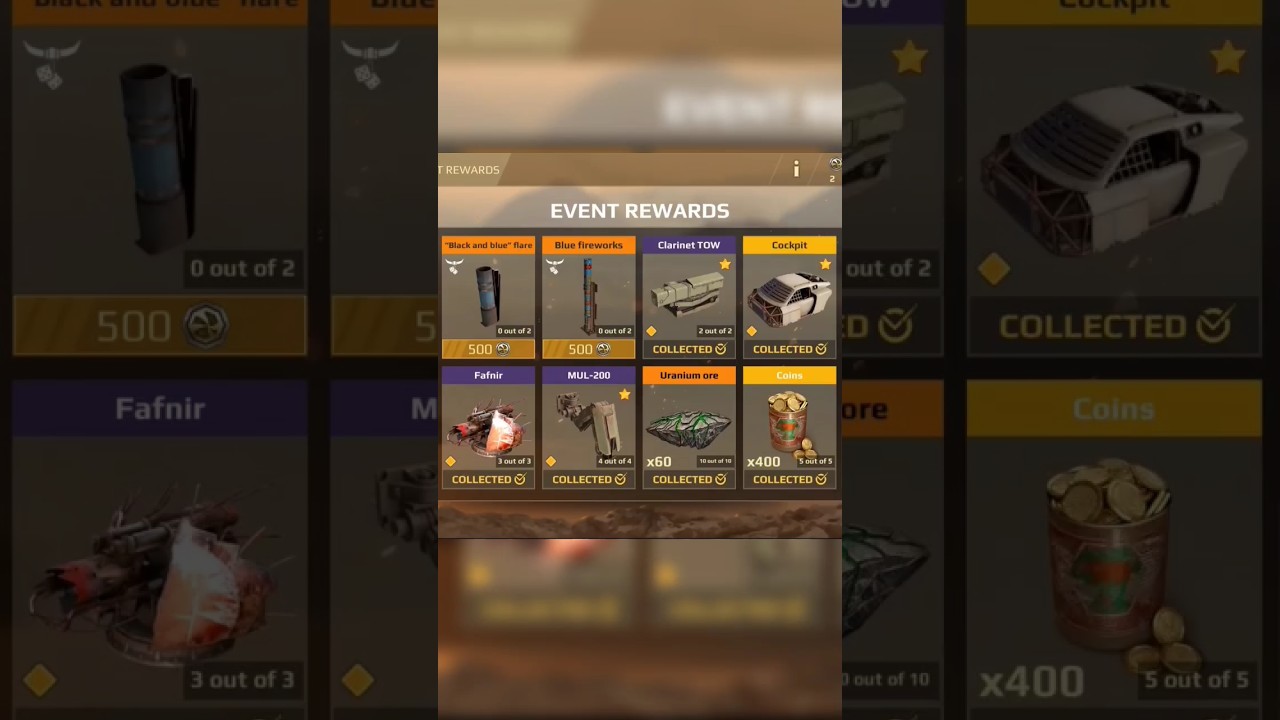 FREE Rewards &bull; Raven Event #shorts #crossoutmobile #crossout