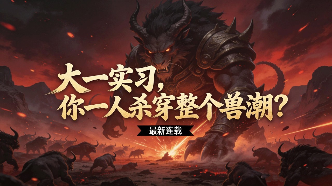 最新连载《大一实习，你一人杀穿整个兽潮？》高武世界凶兽横行，林墨觉醒终极杀戮系统，靠杀戮值提升修为，更能无限进阶技能，疾步直升瞬影，横扫凶兽无人能挡！ #小说推荐 #异能 #漫画