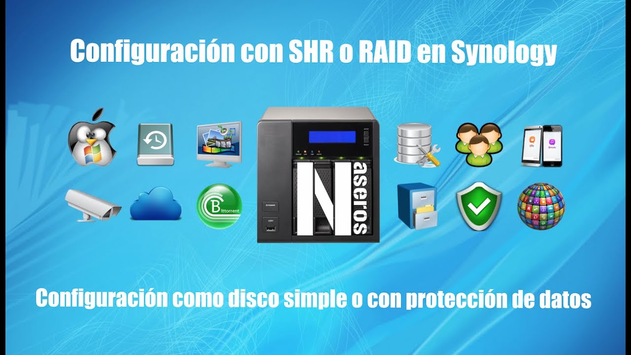 Configuración como SHR o RAID en Synology