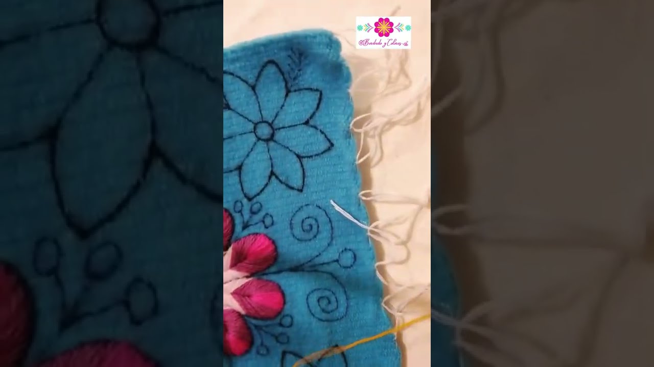 Punto MOTA Y BORDEADO DE PÉTALO | Bordado Y Colores