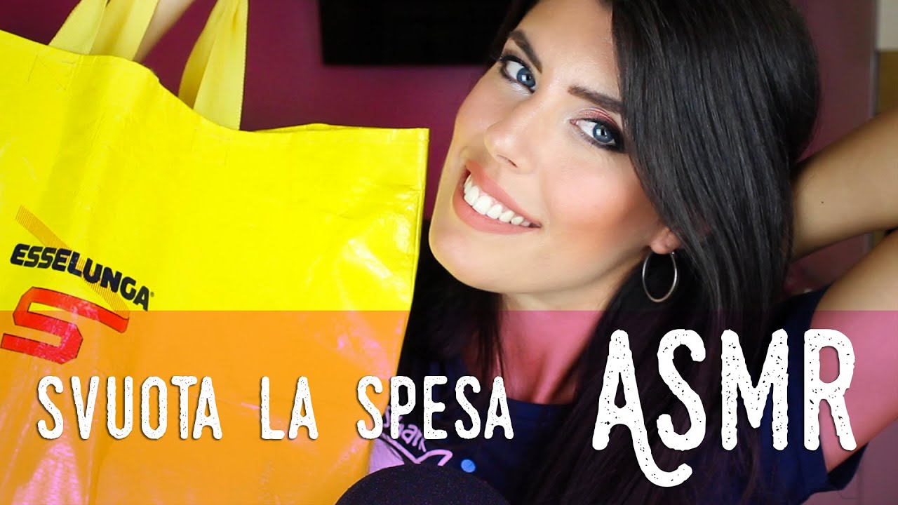 ASMR ita - 🥝 MEGA SVUOTA la SPESA · ESSELUNGA (Whispering)