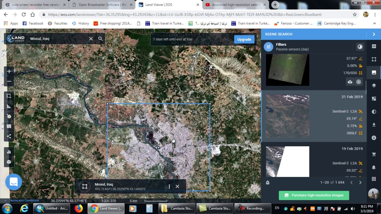 download satellite images 5 m high resolution eos viewer part one حمل صور جوية حديثة بدقة 5 متر