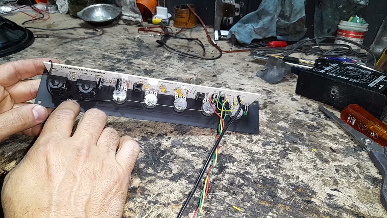caixa de guitarra placa mauricio eletronica