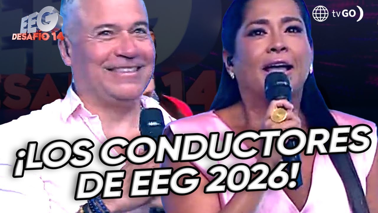EEG Desafío 14: Katia Palma y Mathías Brivio son los conductores de EEG (HOY)