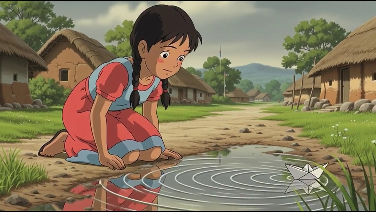 Monsoon Mitti 🌧️ | Ghibli-Inspired Indian Village Rain Story | Peaceful Animation
