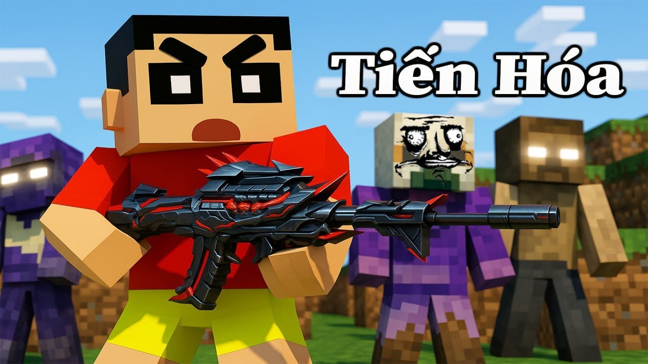 [ Tập Siêu Dài ] Sinh Tồn Bất Ổn Nhưng Cần Lên Cấp Để Tiến Hoá 🤣 Phá Đảo Minecraft