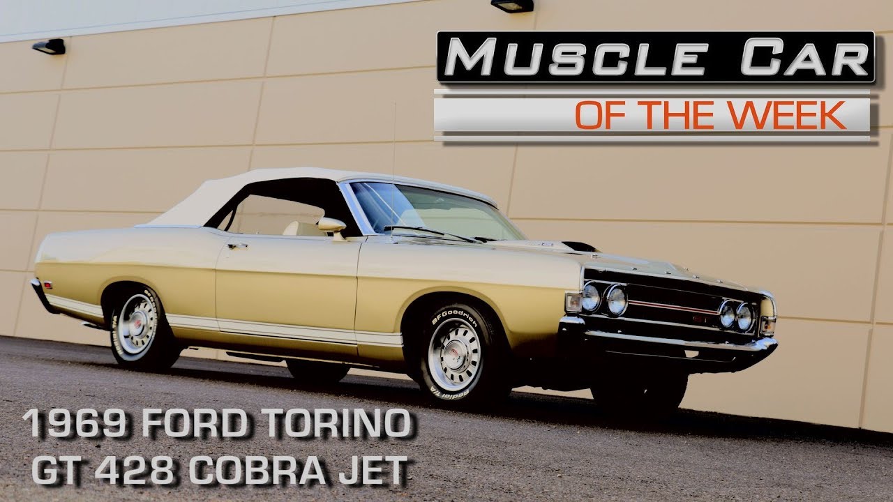 1969 Ford Torino GT 428 Cobra Jet 4 Speed Convertible Muscle Car of the Week Episode 221