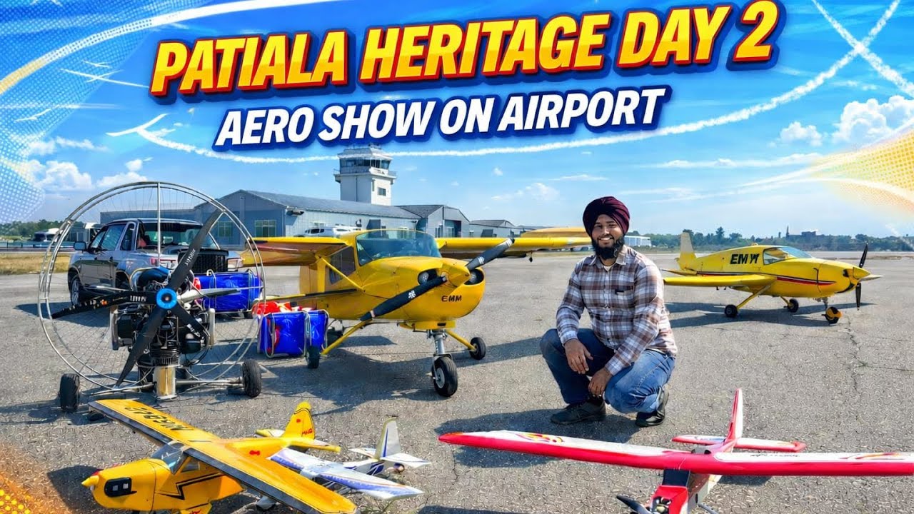 Aero Show in Patiala Heritage Festival 2026 #trending #viral #heritage #patialavlog #uniquesingh 