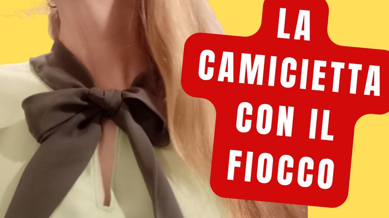 COME CUCIRE IL COLLO CON FIOCCO SULLA CAMICETTA: TUTORIAL DI SARTORIA