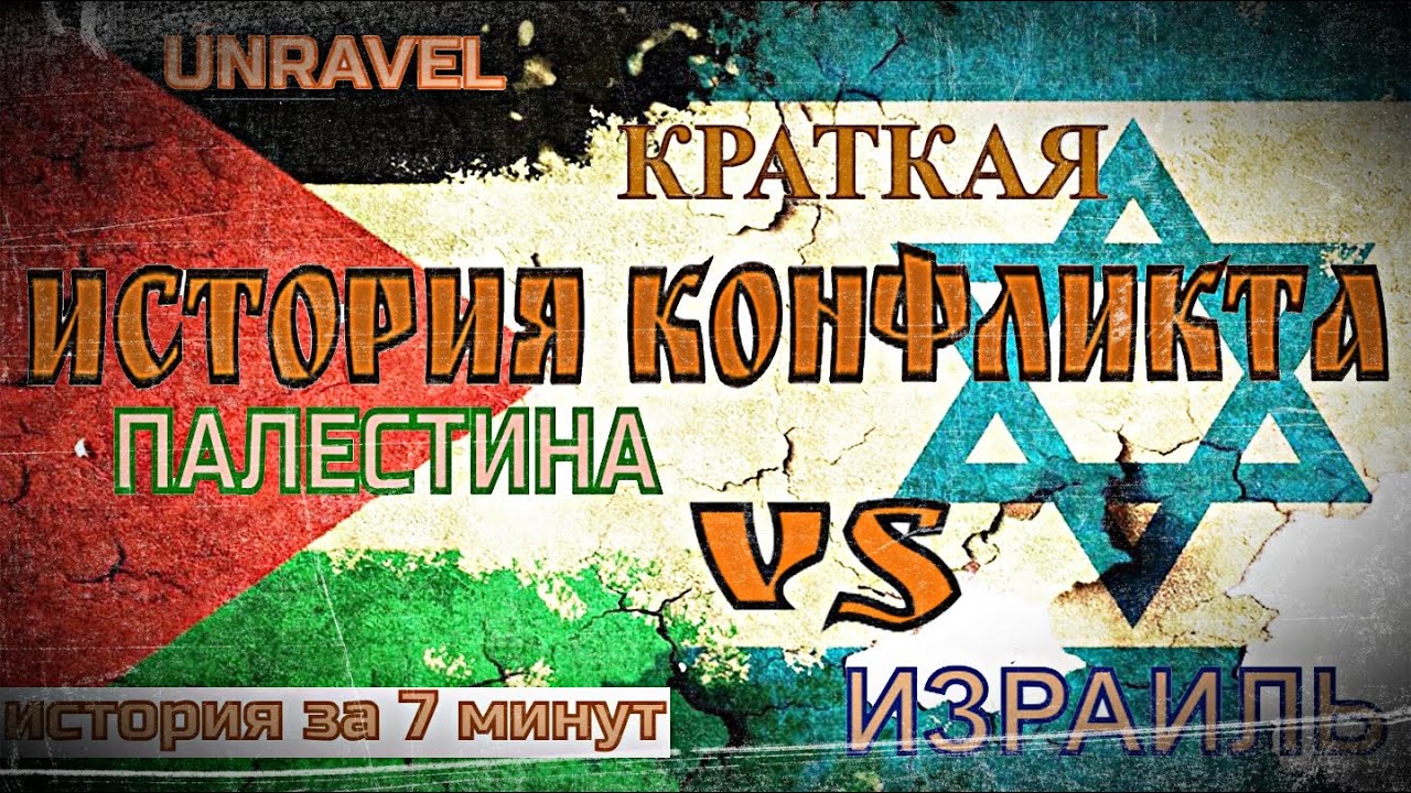 КОНФЛИКТ ПАЛЕСТИНЫ/ИЗРАИЛЯ ЗА 7 МИНУТ /КРАТКАЯ ИСТОРИЯ КОНФЛИКТА