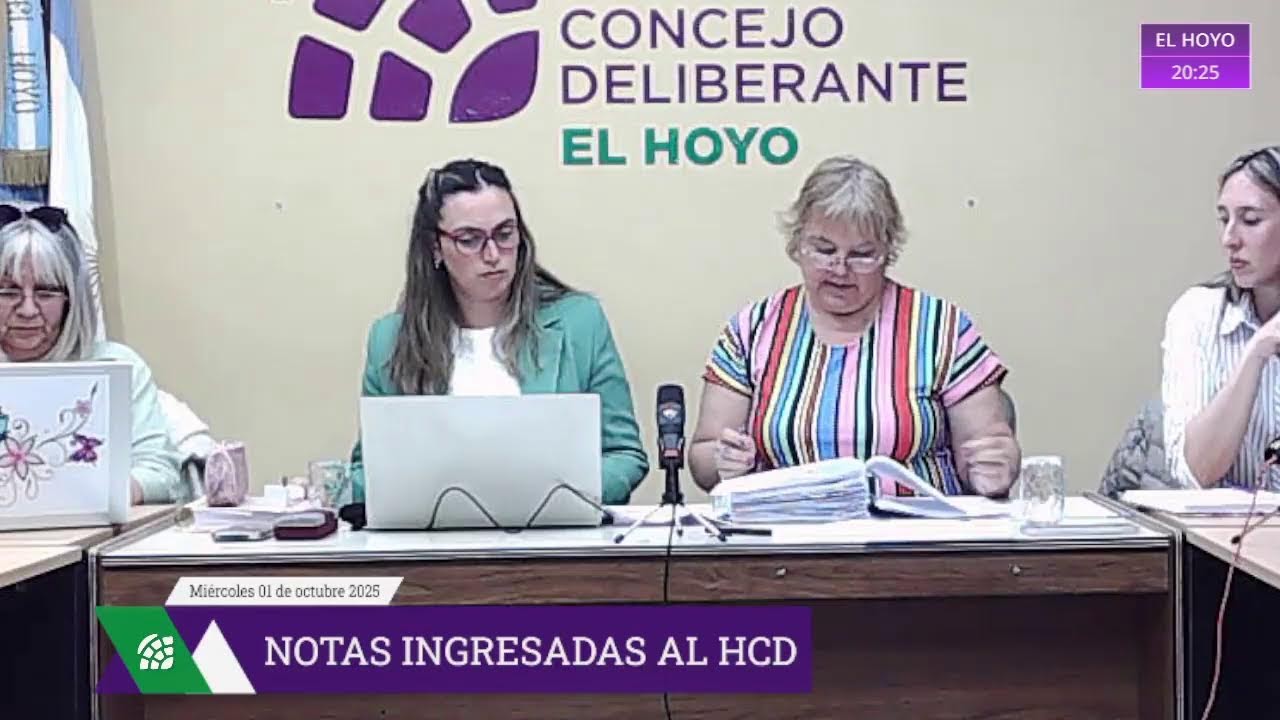 Emisión en directo del Concejo Deliberante de El Hoyo