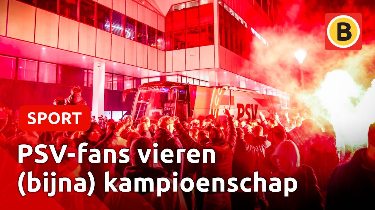 Zo beleefde Eindhoven het (bijna) kampioenschap van PSV 🔥🎆🍻 | Omroep Brabant