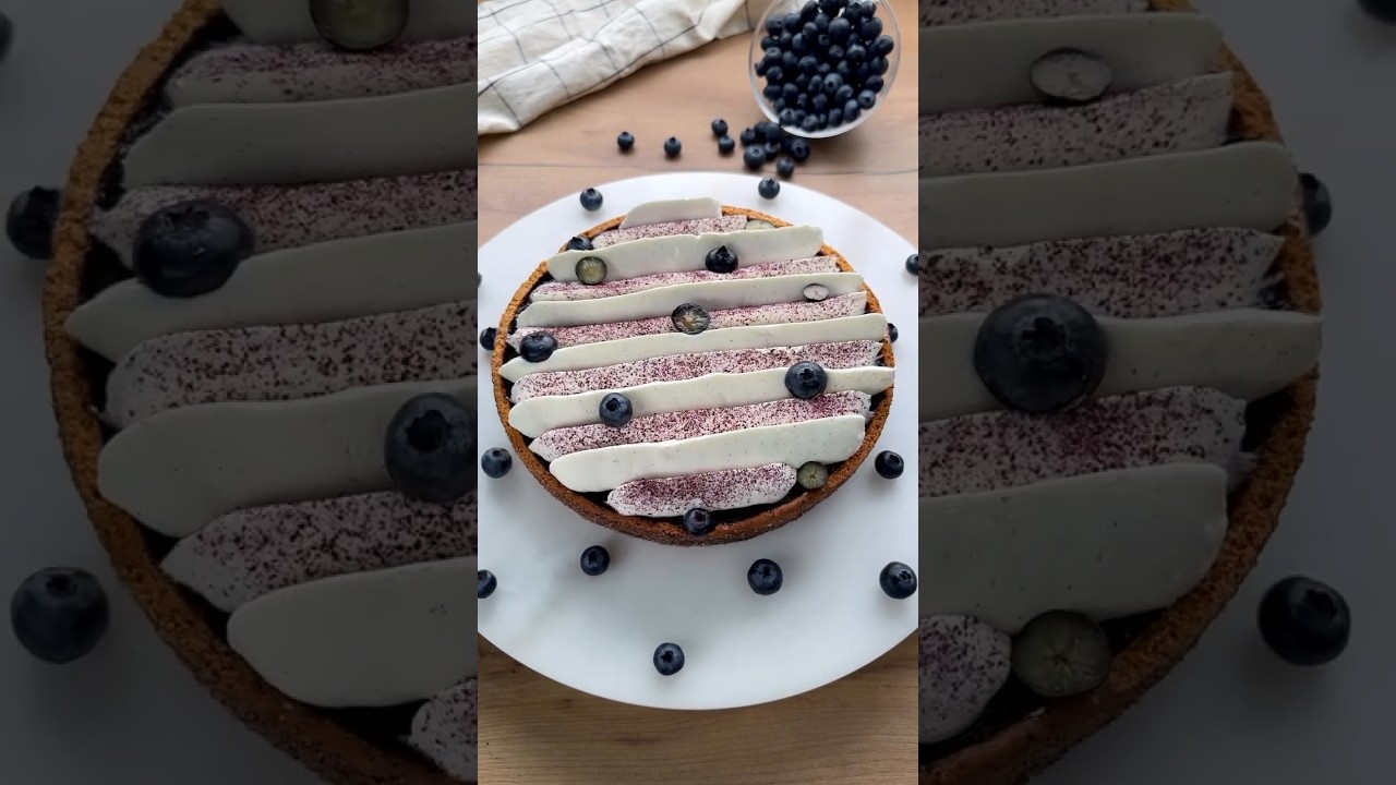BLUEBERRY  TART 🫐#shorts #baking #easyrecipe #baking #dessert