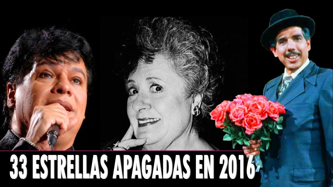 33 Estrellas que nos dejaron en 2016, Reportaje Especial