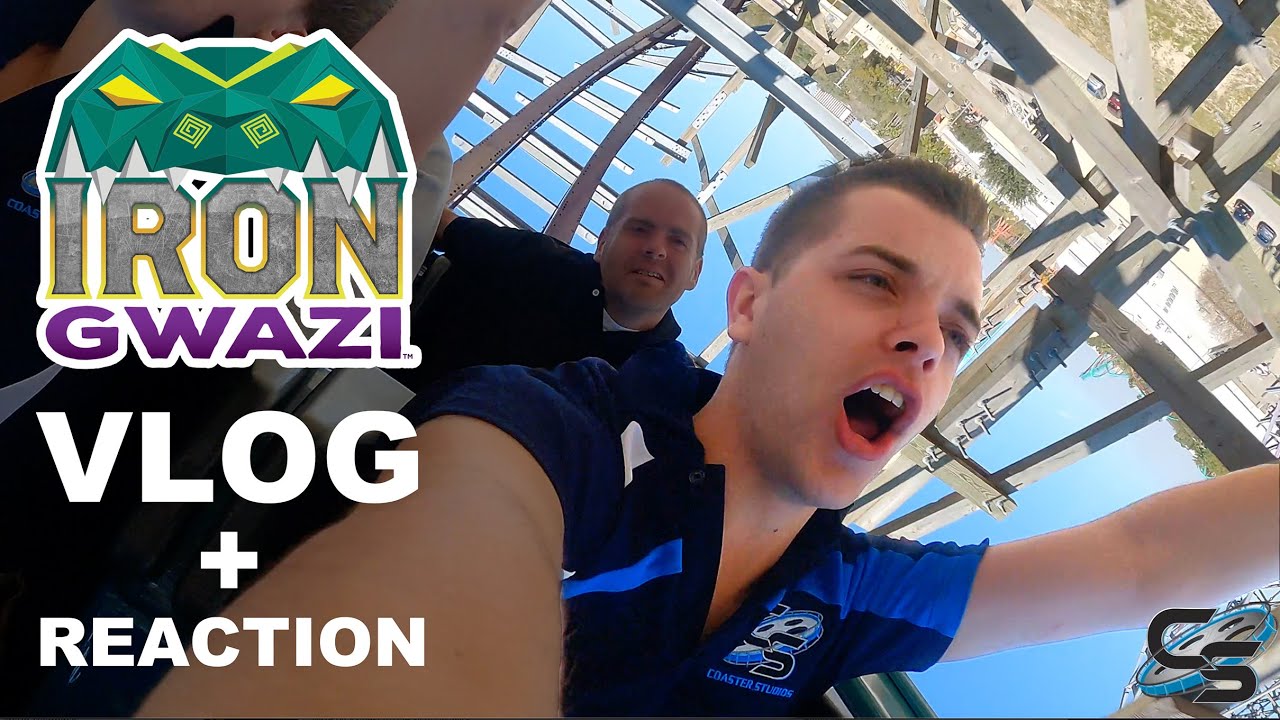 Our First Time on Iron Gwazi! Initial Thoughts, Back Row POV Reaction, and More! Busch Gardens Tampa
