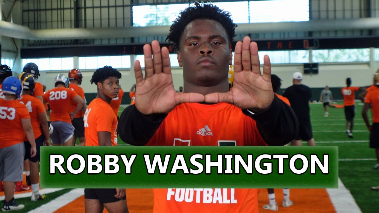 Palmetto 2023 WR Robby Washington at Miami Camp | Hurricanes Commit