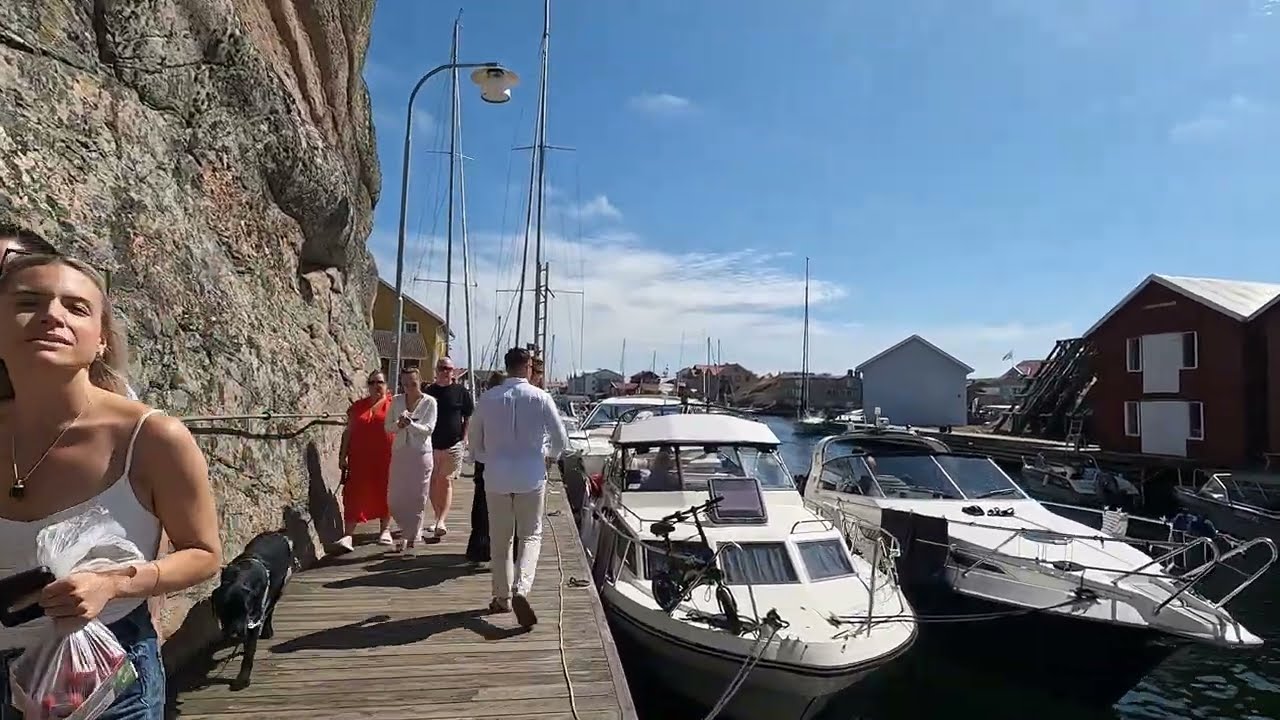 Smögen island walk around a fantastic summer day 4k