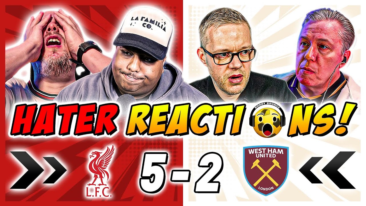 Liverpool's Rivals & Haters MISERABLE 😖 Reactions to Liverpool 5-2 West Ham | Premier League Fan Rea