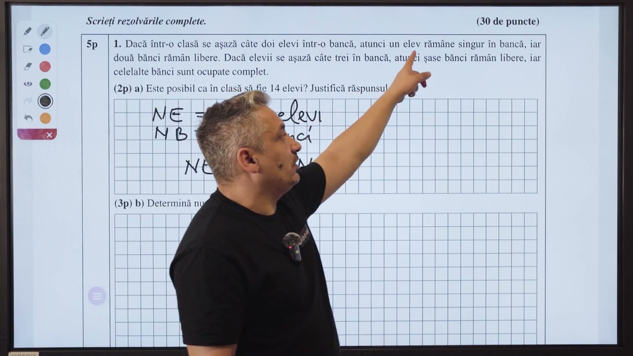 Problema Evaluare Nationala elevi si banci