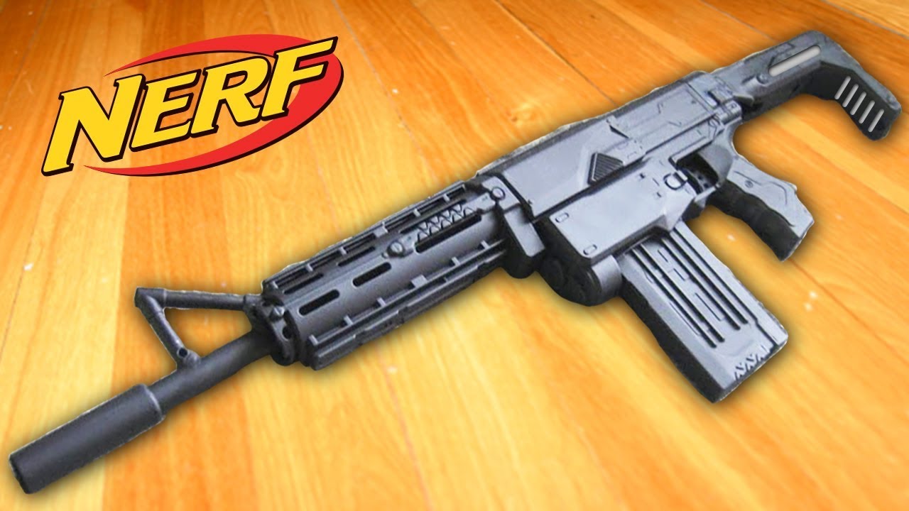 INCREDIBLE BLACK NERF RETALIATOR MOD TOY GUN - Painted Realistic Nerf Guns