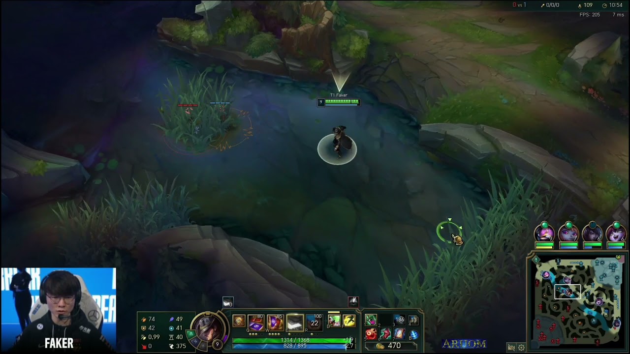 Faker Twisted Fate POV / T1 vs 100T [WORLDS]