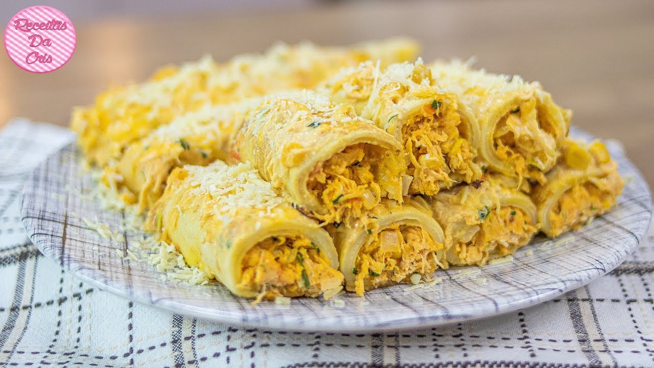 PANQUECAS CREMOSAS DE FRANGO | RECEITAS DA CRIS