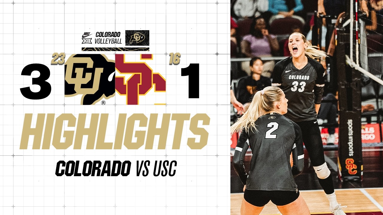 HIGHLIGHTS: Colorado Volleyball vs. #16 USC | 09.12.26
