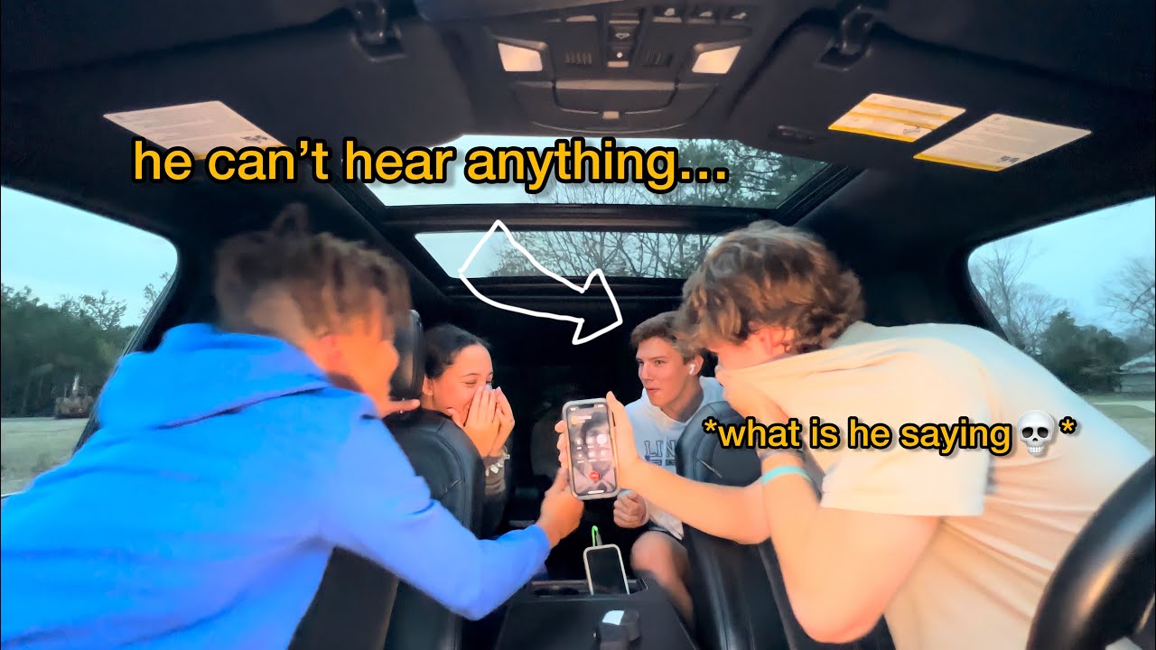 prank calling people but we can't hear ANYTHING!